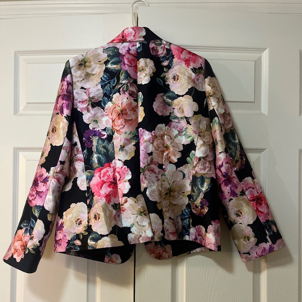 Tahari Arthur S. Levine Women’s Floral Blazer Sz 10